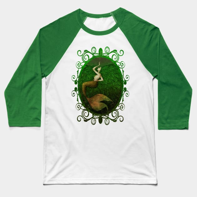 Mermaid Baseball T-Shirt by diegowl